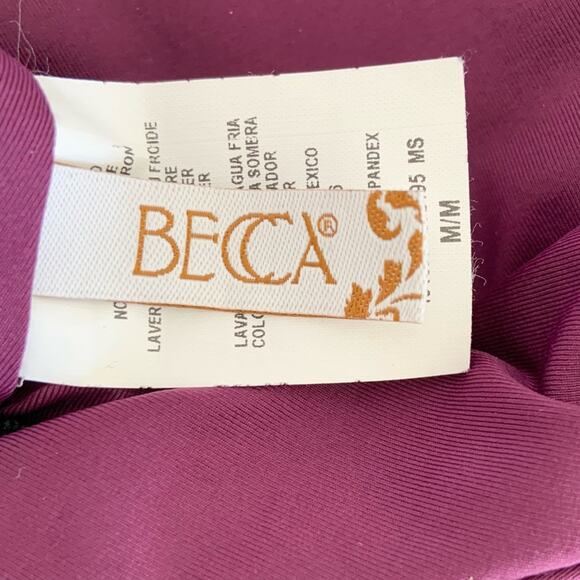 BECCA by Rebecca Virtue One Piece Swimsuit Socialite Medium NWT $124 Retail - Picture 7 of 12